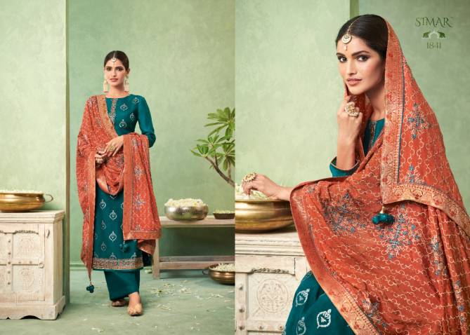 Glossy Simar Gulnoor 1845 Series Casual Wear Viscose Designer Salwar Kameez Collection